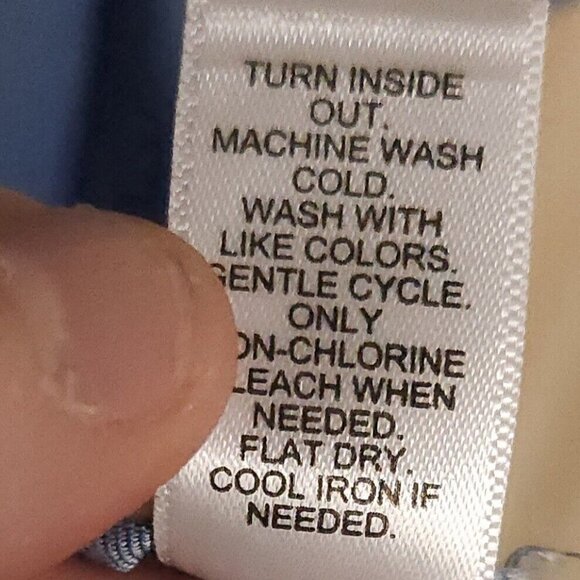 Est 1946 Blue Boho Embroidered Short Sleeve Rayon Blend Top Medium - Picture 6 of 6